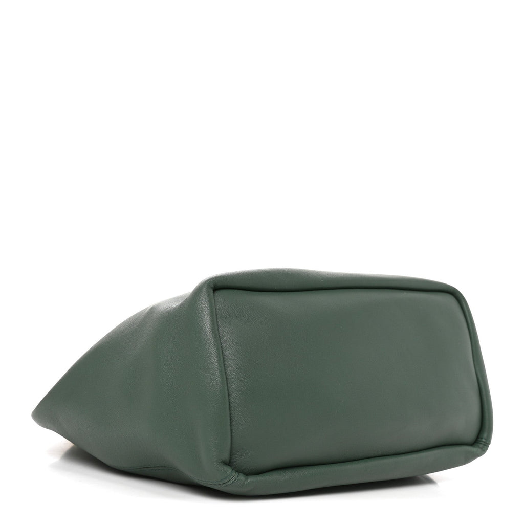 Loewe Mellow Nappa Lambskin Small Squeeze Bag Green