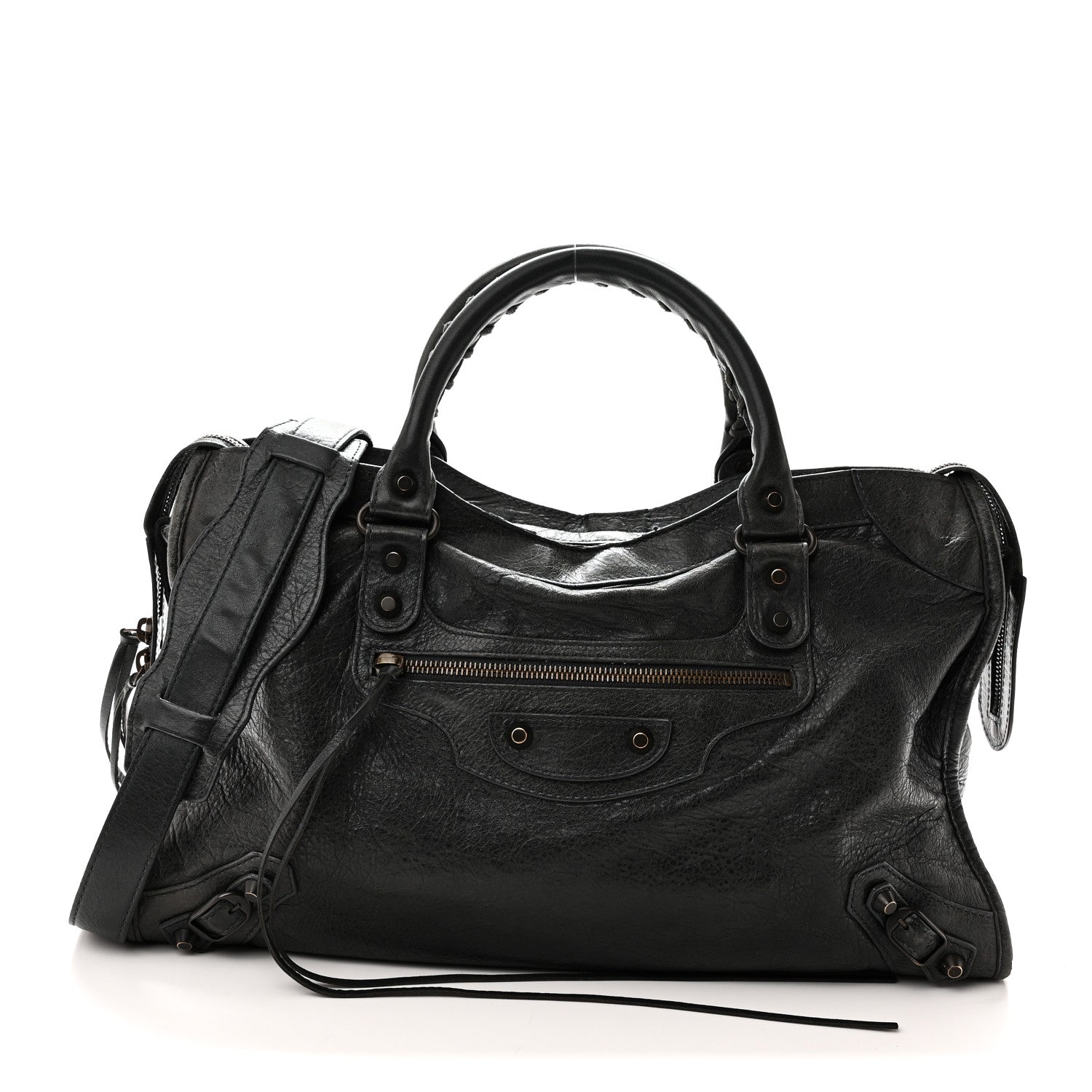 Balenciaga Agneau Classic Hardware City Anthracite