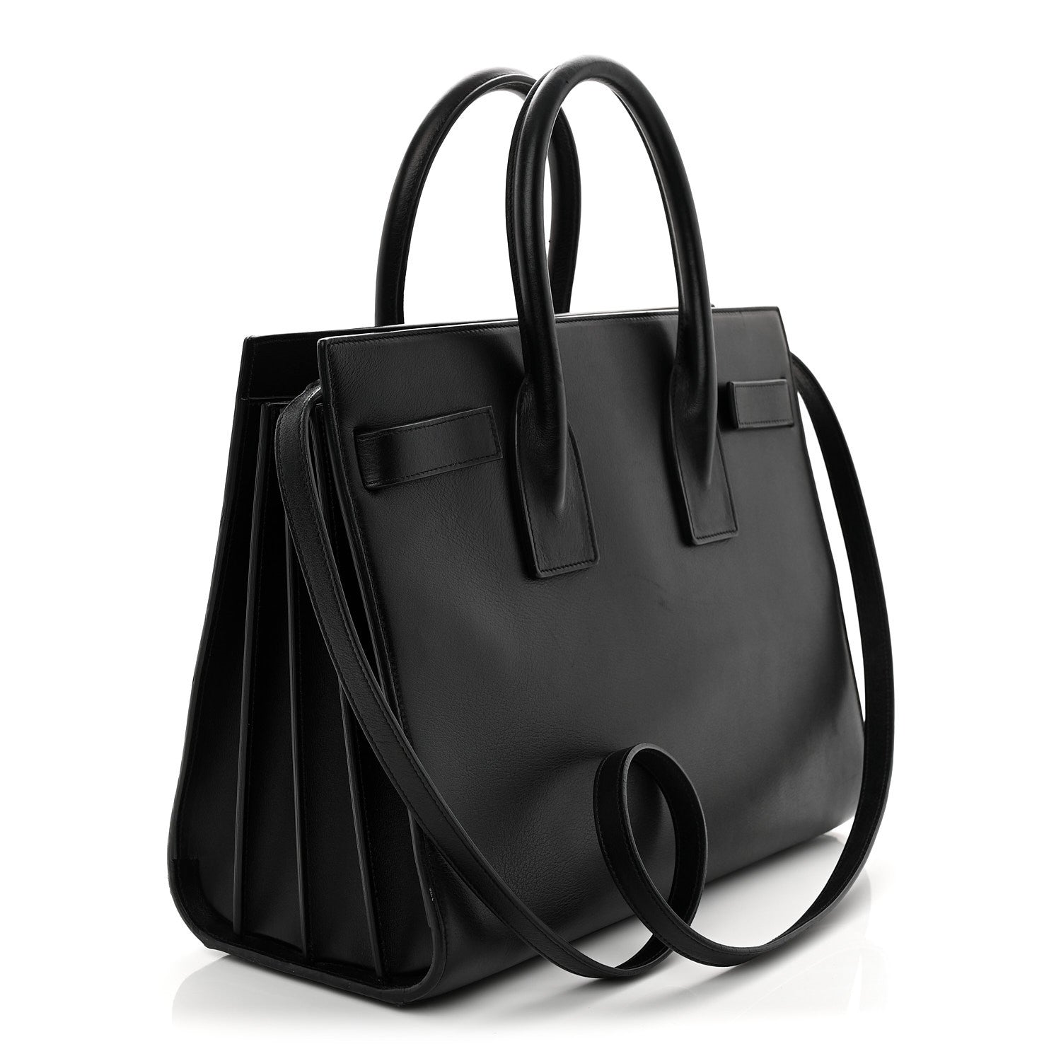 Saint Laurent Calfskin Small Sac De Jour Black