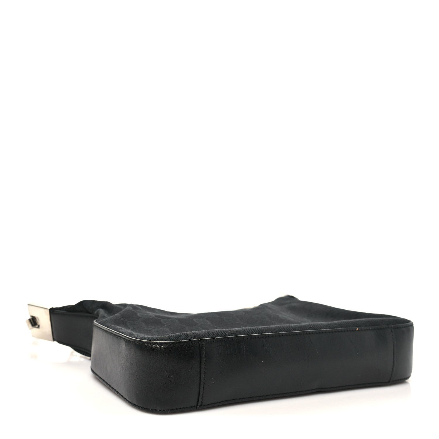 Gucci Monogram GG Clasp Hobo Black