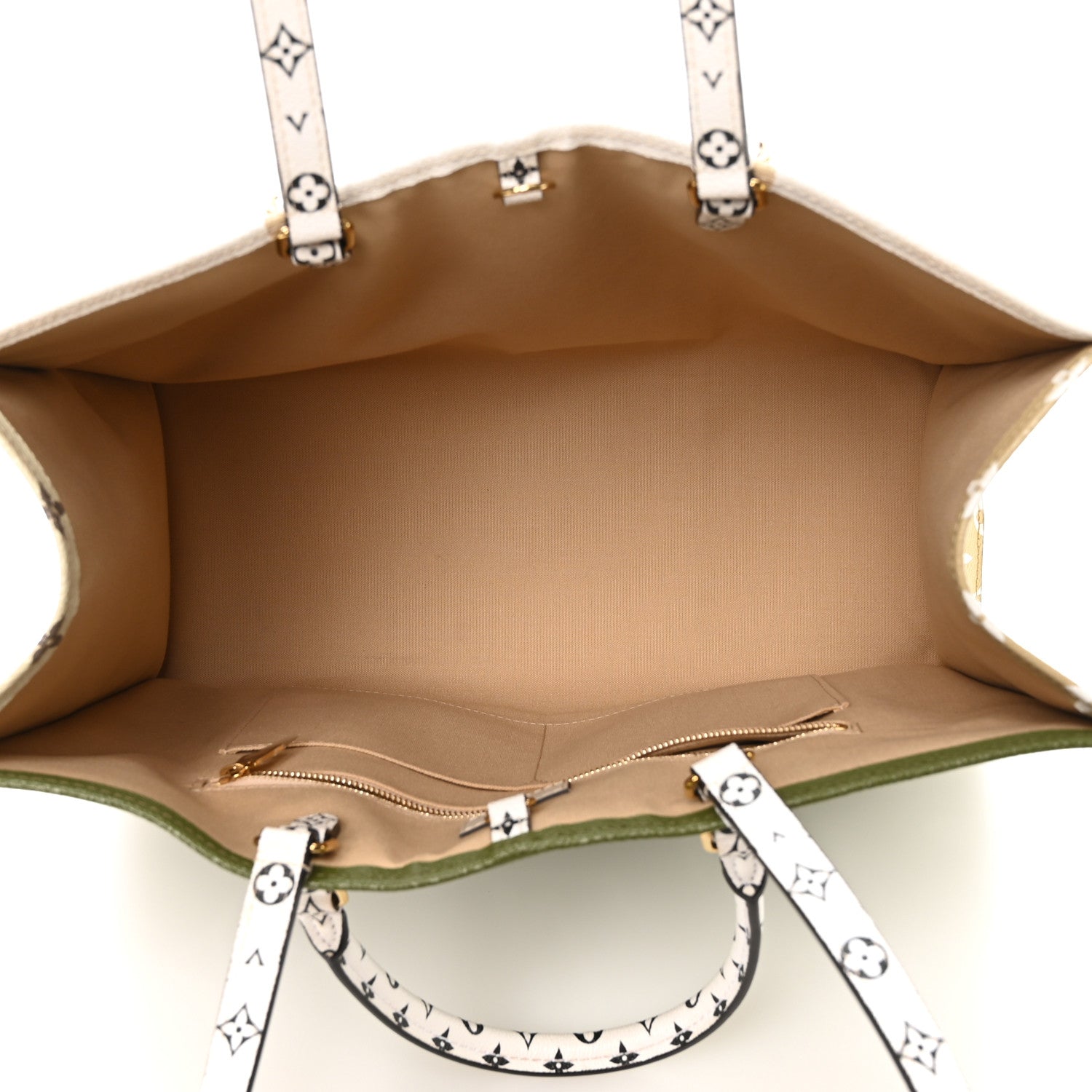 Louis Vuitton Monogram Giant Onthego GM Kaki Beige