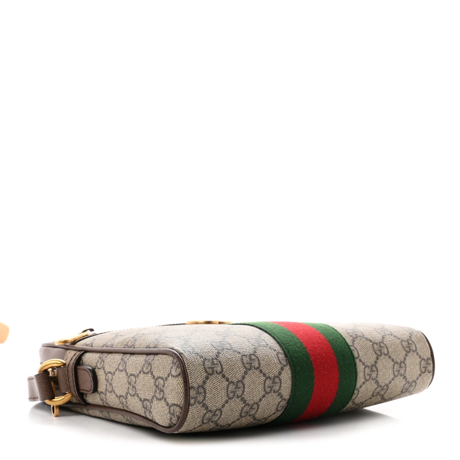 Gucci GG Supreme Monogram Web Small Ophidia Messenger Bag Brown