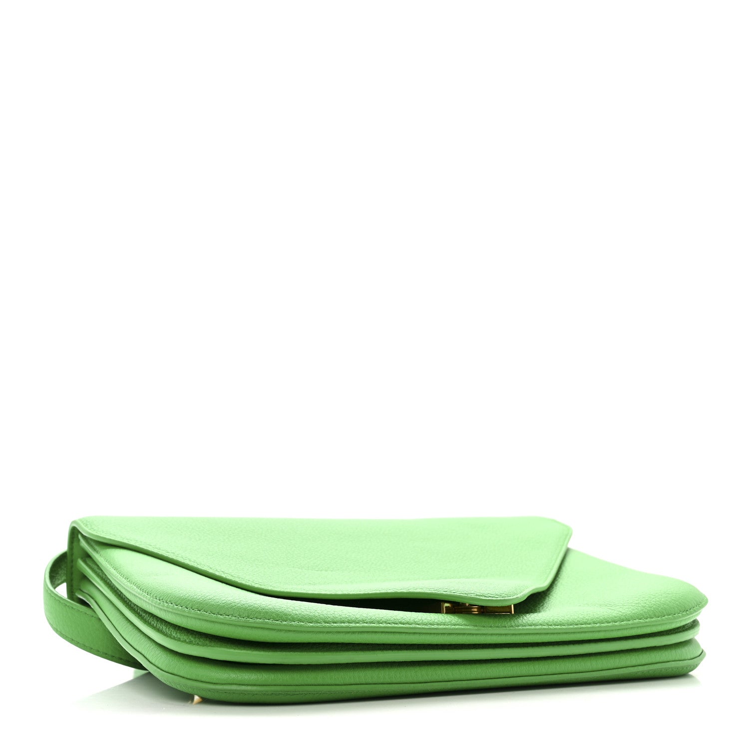 Bottega Veneta Calfskin Mount Envelope Bag Parakeet