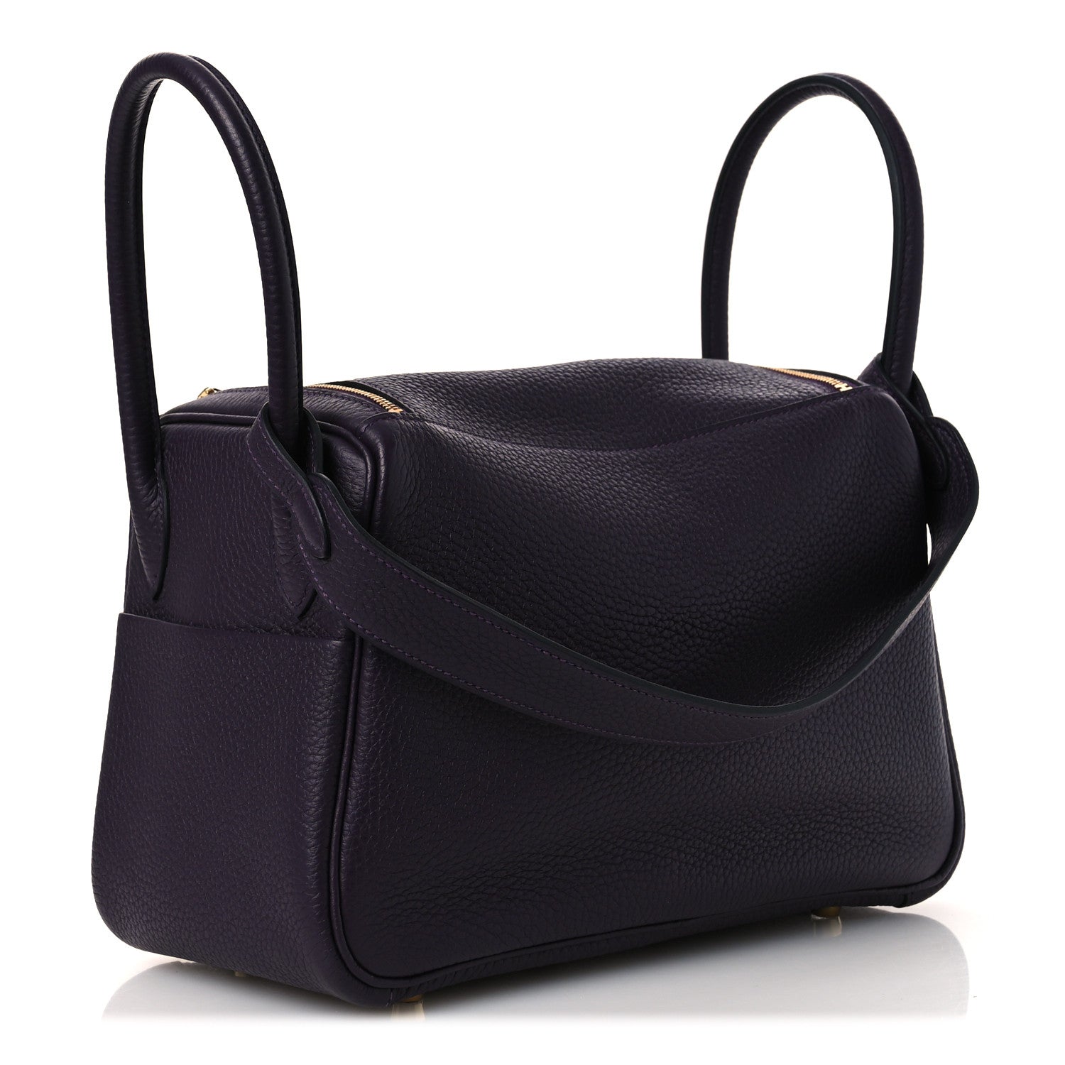 Hermès Taurillon Clemence Lindy 26 Raisin