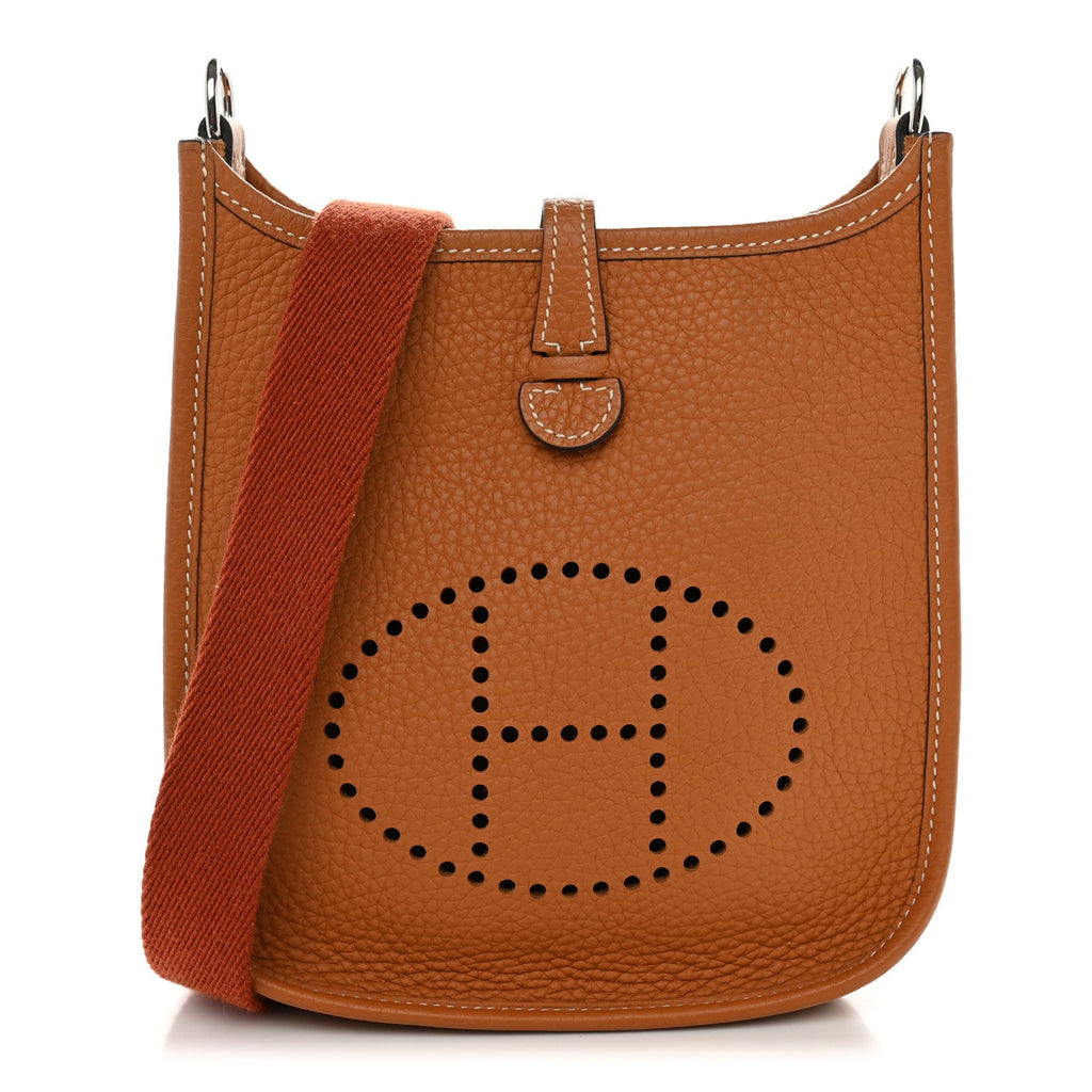 Hermès Taurillon Clemence Amazone Evelyne TPM Toffee Cuivre