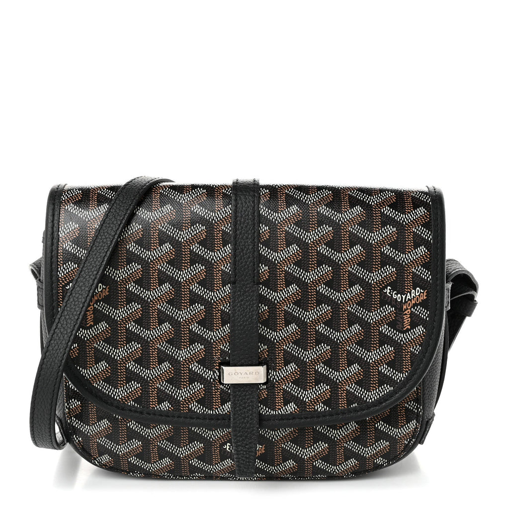 Goyard Belvedere PM Messenger Bag in Black Goyardine