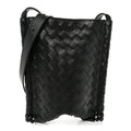 Bottega Veneta Nappa Intrecciato Small Flat Loop Messenger - Angled Front View