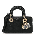 Dior Lambskin Cannage Micro Lady D-Joy Black