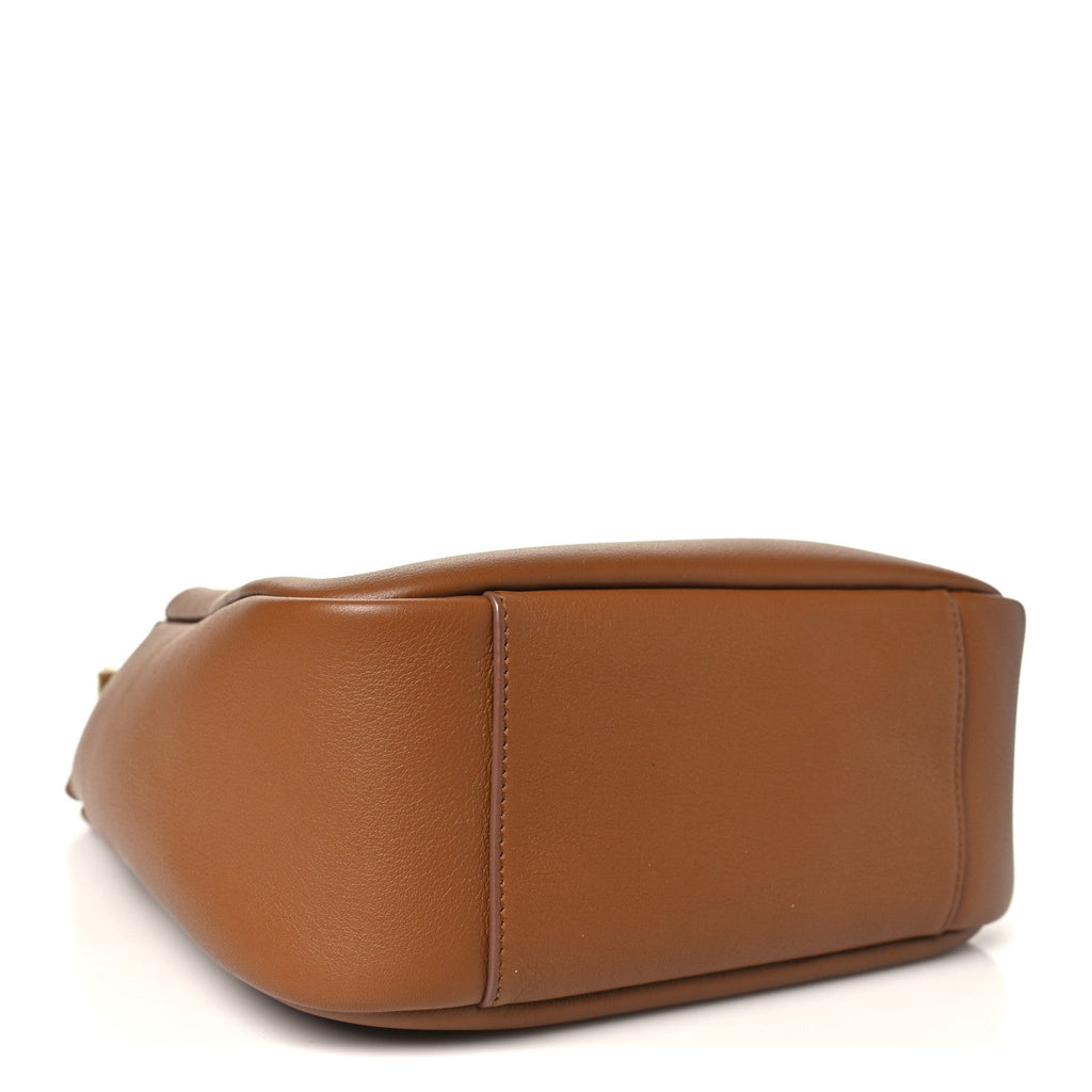 Saint Laurent Smooth Calfskin Small Le 5 A 7 Soft Hobo Fox