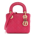 Dior Lambskin Cannage Mini Lady Dior Pink