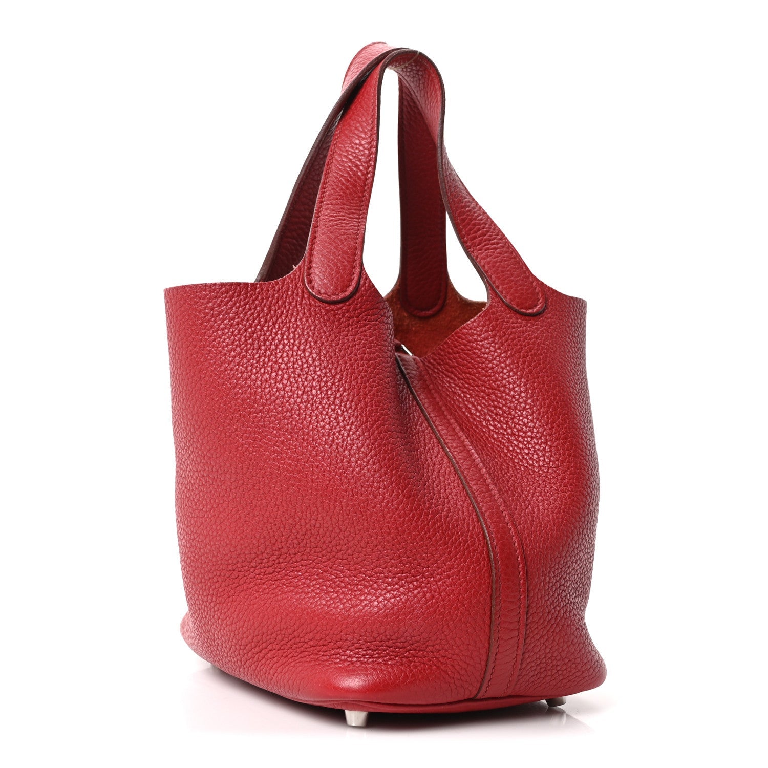 Hermès Taurillon Clemence Picotin Lock 18 PM Rouge Garance