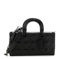Dior Calfskin Cannage Diamond Medium Lady D-Joy Black