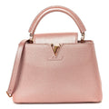 Louis Vuitton Metallic Taurillon Capucines BB Pearly Pink