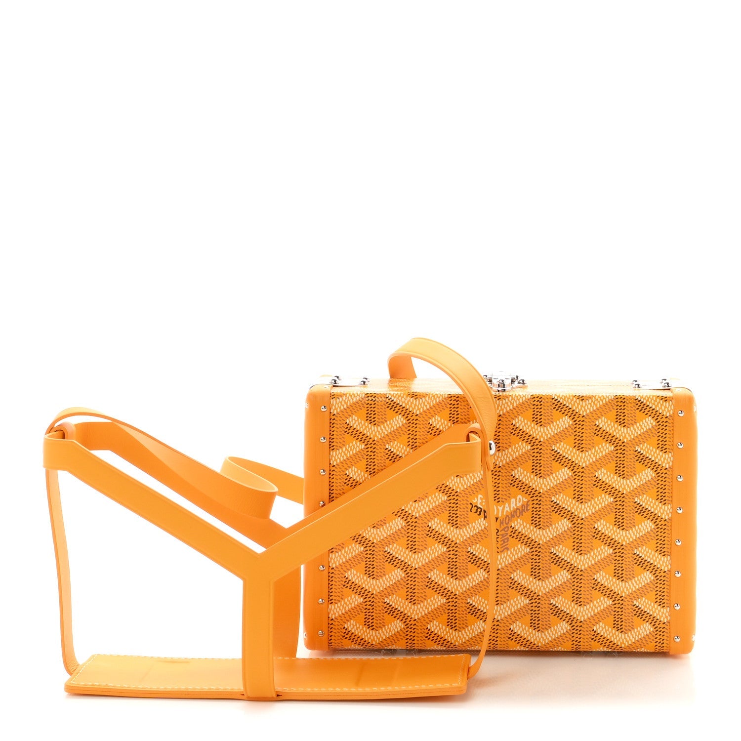 Goyard Goyardine Minaudiere Trunk Bag Yellow