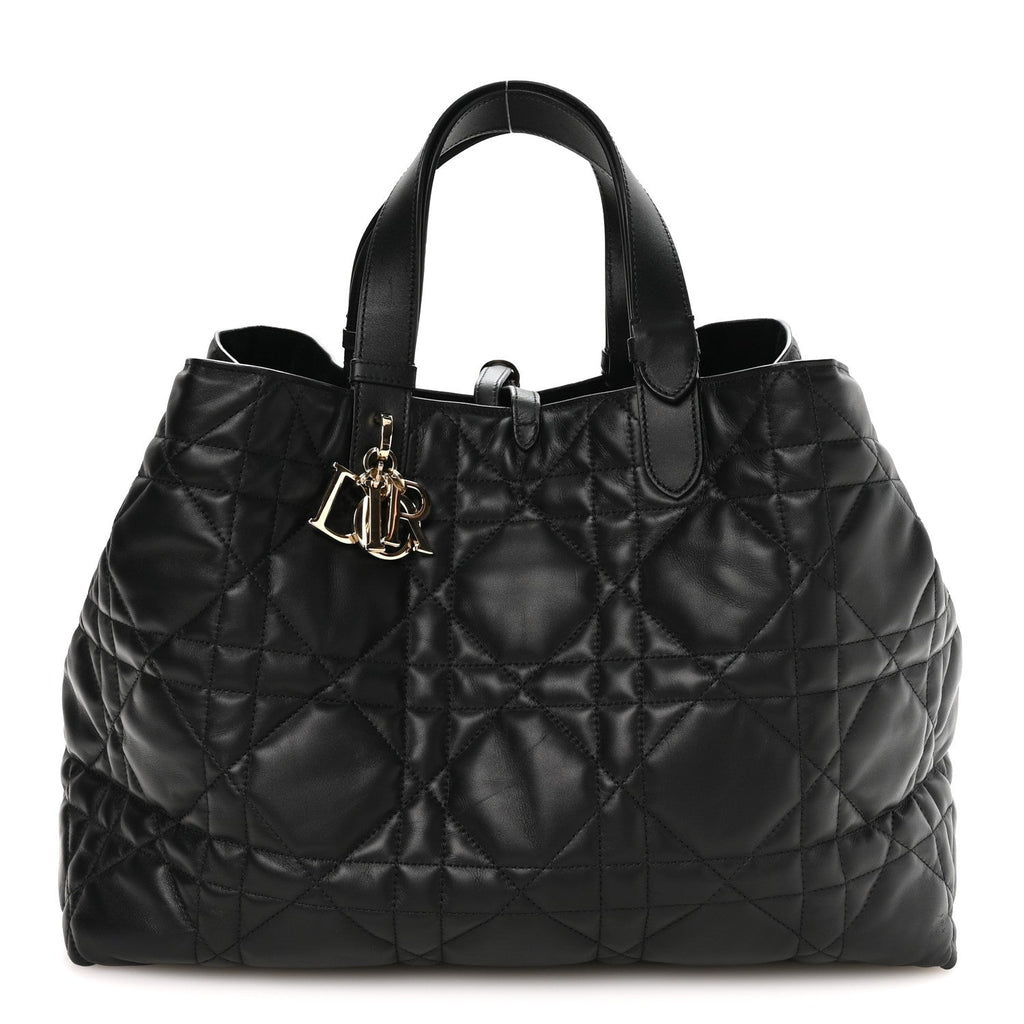 Dior Calfskin Macrocannage Large Toujours Black