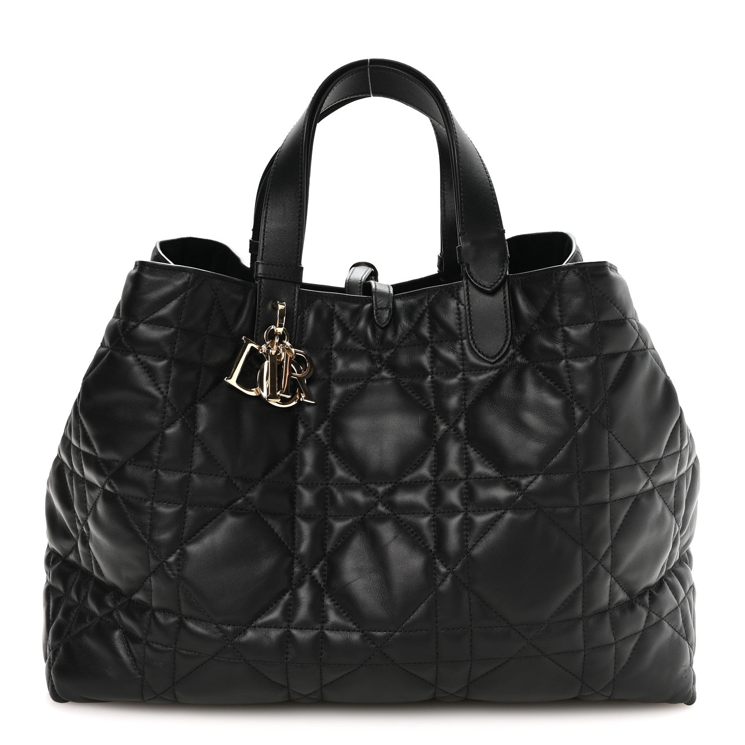 Dior Calfskin Macrocannage Large Toujours Black