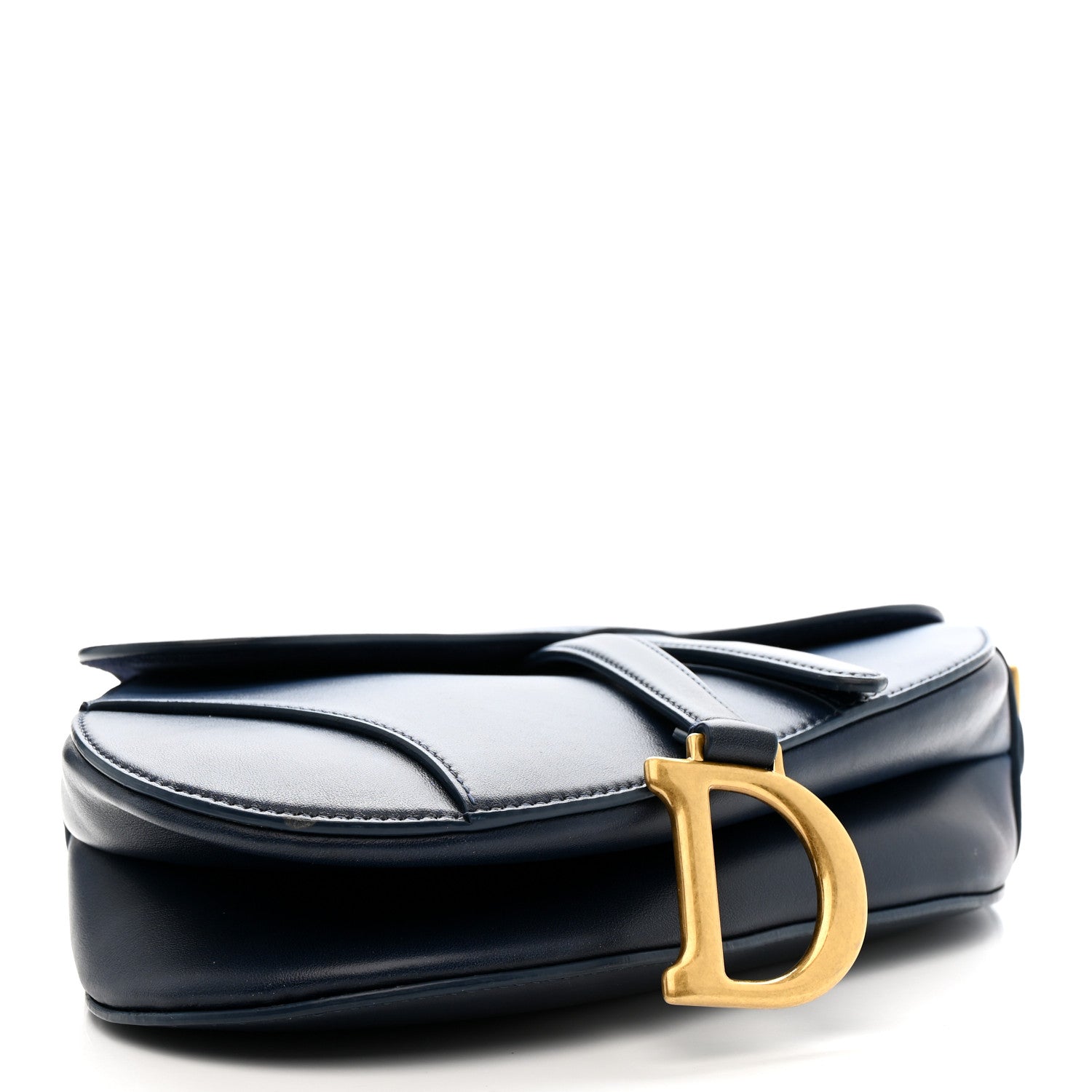 Dior Calfskin Gradient Saddle Bag Indigo Blue