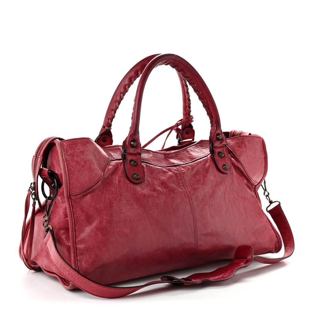 Balenciaga Agneau Classic Hardware Part Time Poupre