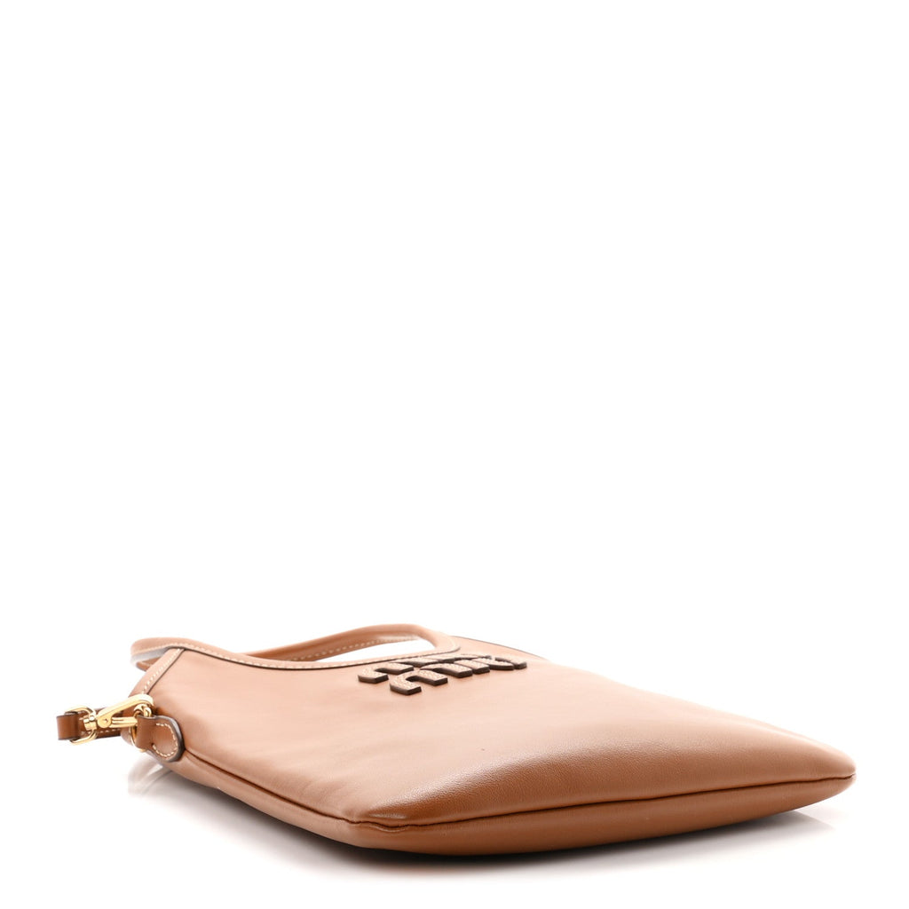 Miu Miu Nappa Mini Ivy Bag Cognac