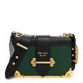 Prada City Calf Saffiano Cahier Bag Biliardo Black