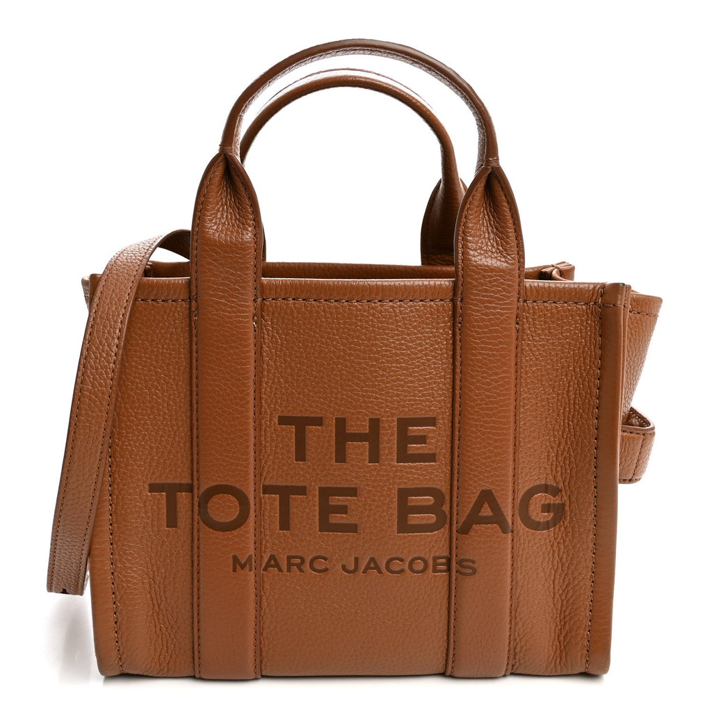 Grained Calfskin Small The Tote Bag Argan Oil