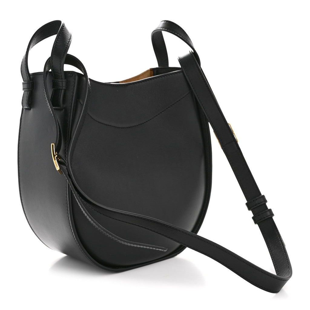 Loewe Calfskin Hammock Slice Bag Black