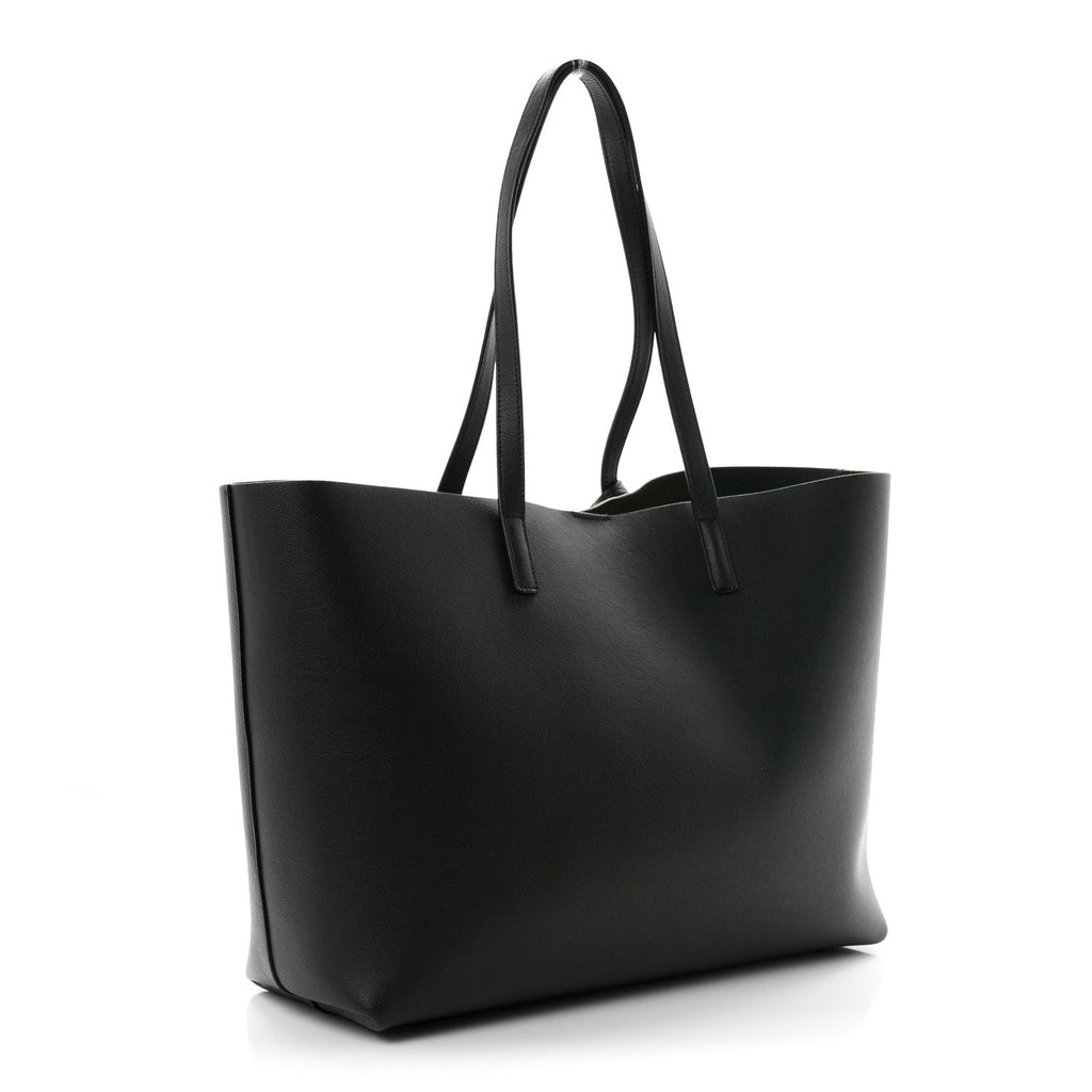 Saint Laurent Calfskin Large Shopping Tote Dark Green