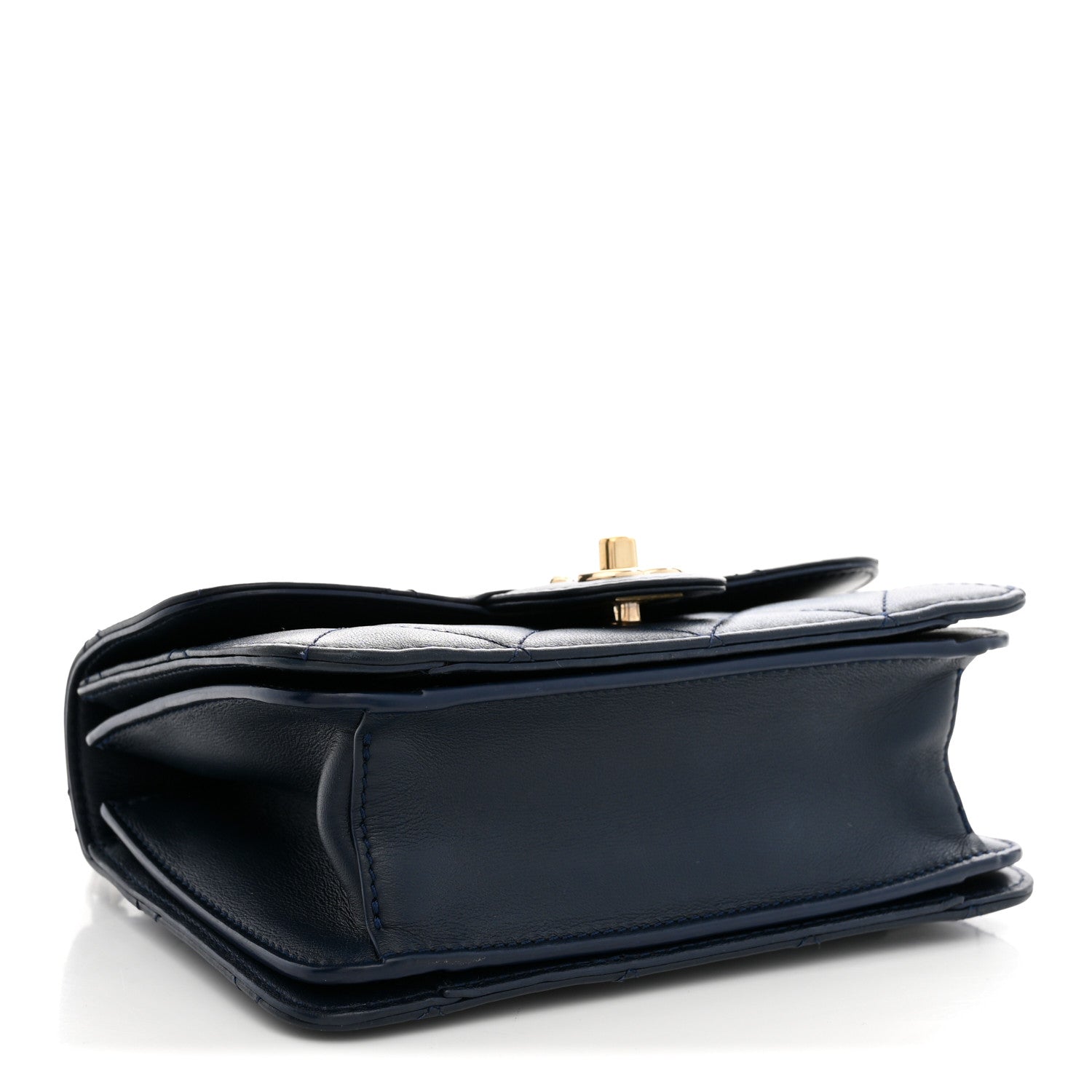 Chanel Calfskin Quilted Small Coco Lady Flap Navy