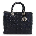 Dior Lambskin Cannage Large Lady Dior Royal Blue