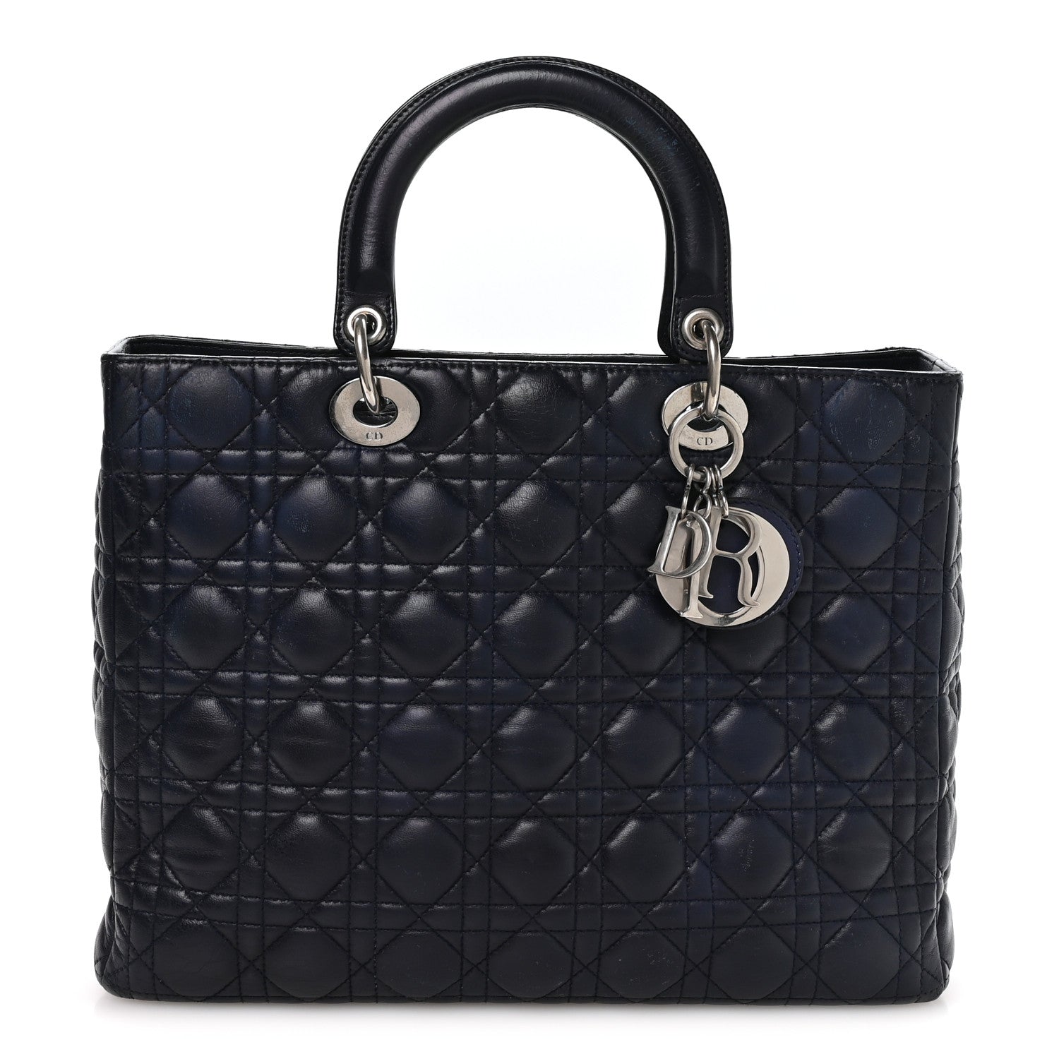 Dior Lambskin Cannage Large Lady Dior Royal Blue