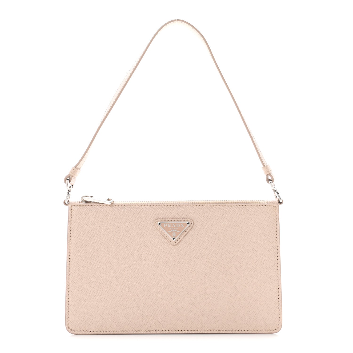 Prada Saffiano Lux Mini Shoulder Bag Ninfea