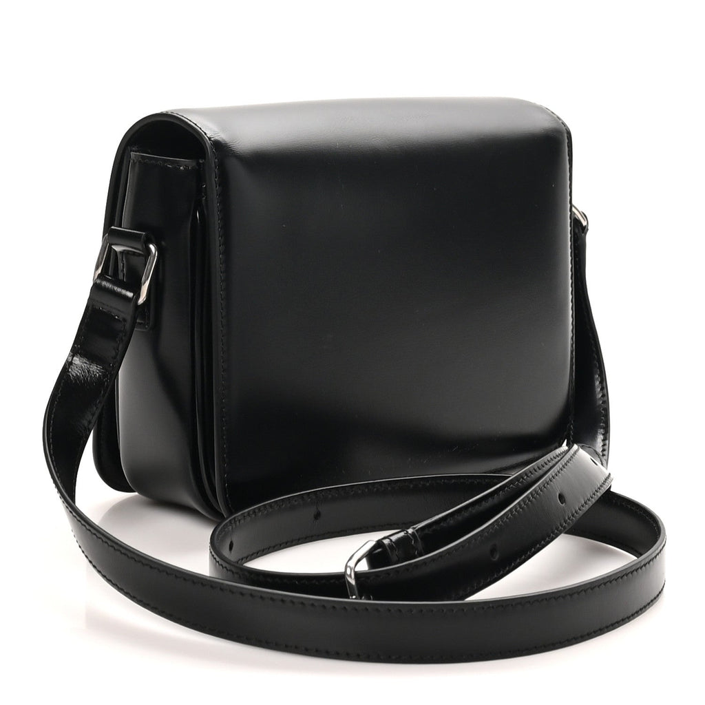 Celine Shiny Calfskin Teen Triomphe Black