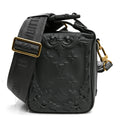 Louis Vuitton Calfskin Monogram Embossed Cruiser Messenger Dark Shadow Gray