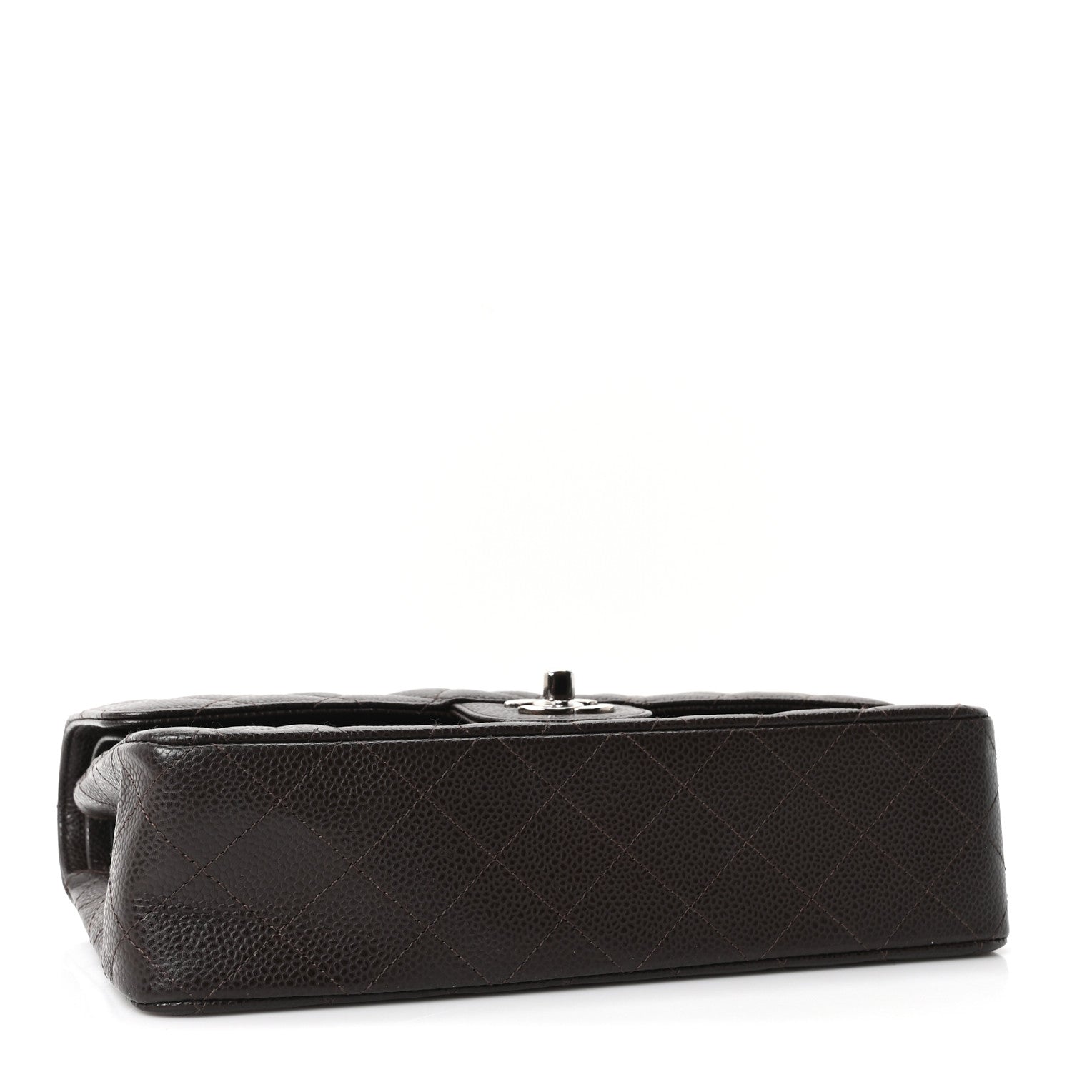 Chanel Caviar Quilted Medium Double Flap Brown