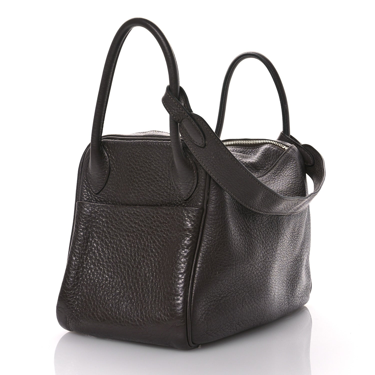 Hermès Taurillon Clemence Lindy 30 Chocolate