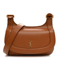 Saint Laurent Smooth Calfskin Small Charlie Shoulder Bag Miel Dark