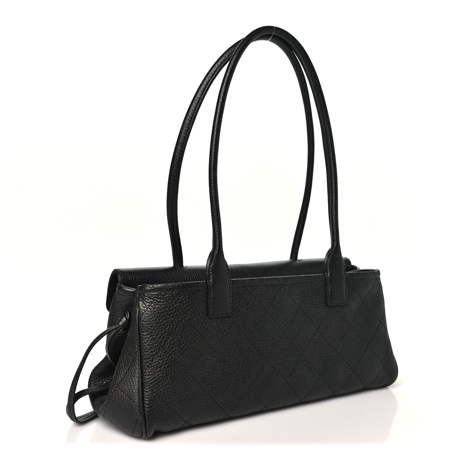 Chanel Grained Calfskin Stitched Urban Essentials Small Shopping Bag Black