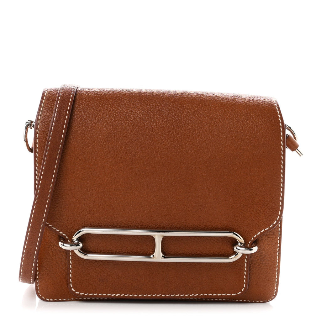 Hermès Barenia Faubourg Mini Sac Roulis Fauve