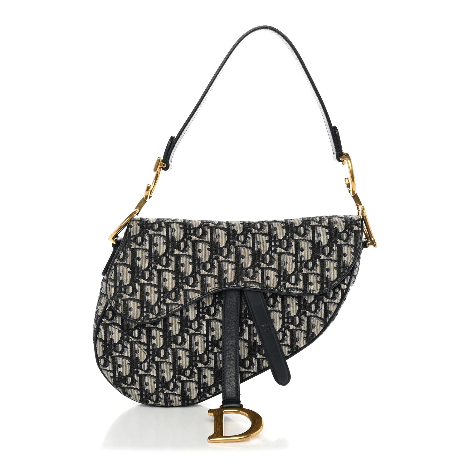 Dior Oblique Saddle Bag Blue