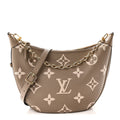 Louis Vuitton Empreinte Monogram Giant Loop Hobo Dove Gray Cream front view