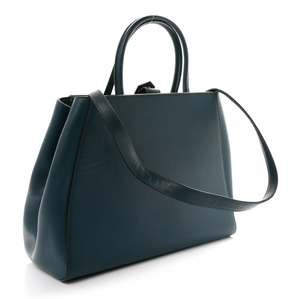 Fendi Vitello Elite Regular 2Jours Tote Oceano