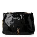 Saint Laurent Patent Matelasse Monogram Large Jamie 4.3 Black