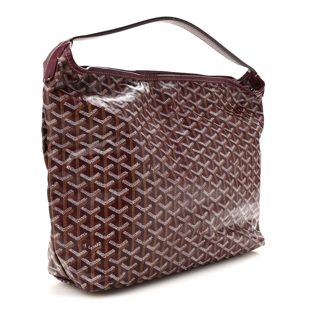 Goyard Goyardine Fidji Zip Hobo Burgundy