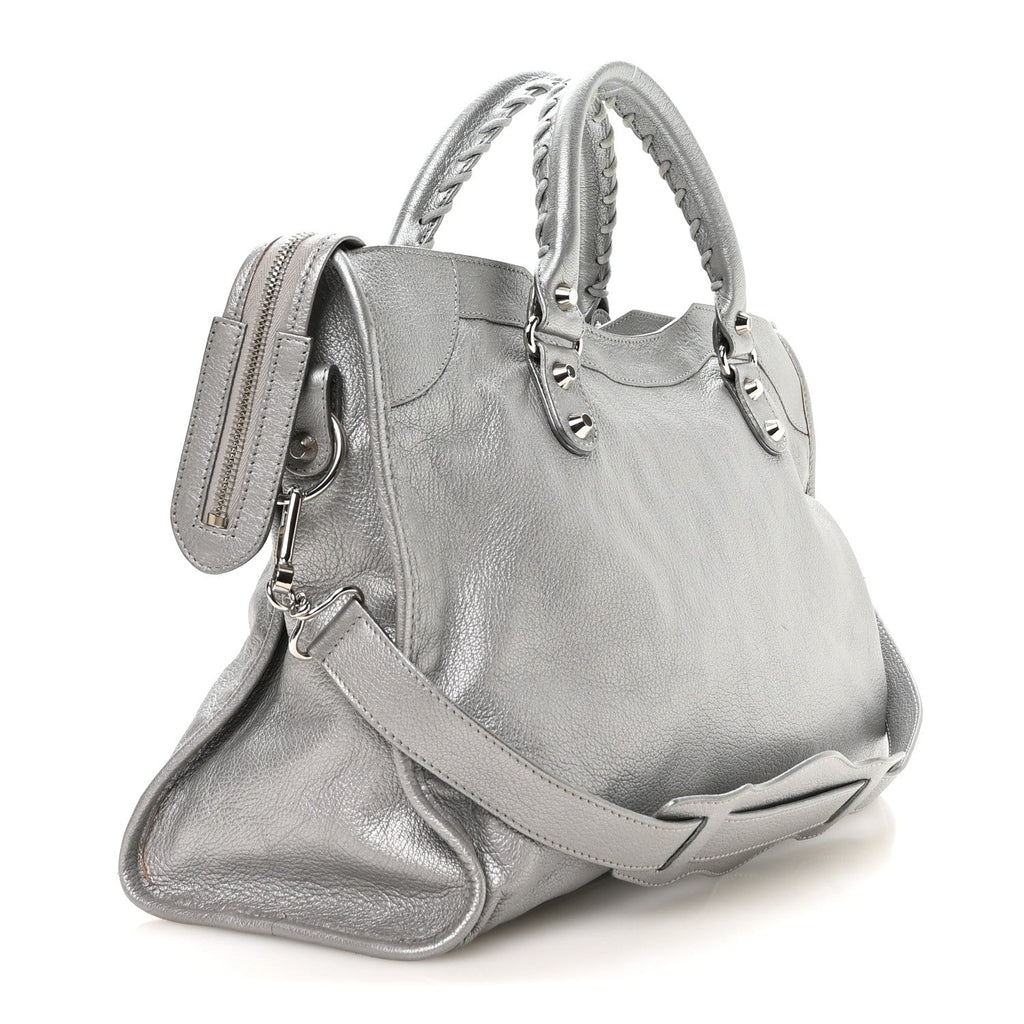 Balenciaga Chevre Classic Silver Hardware City Silver