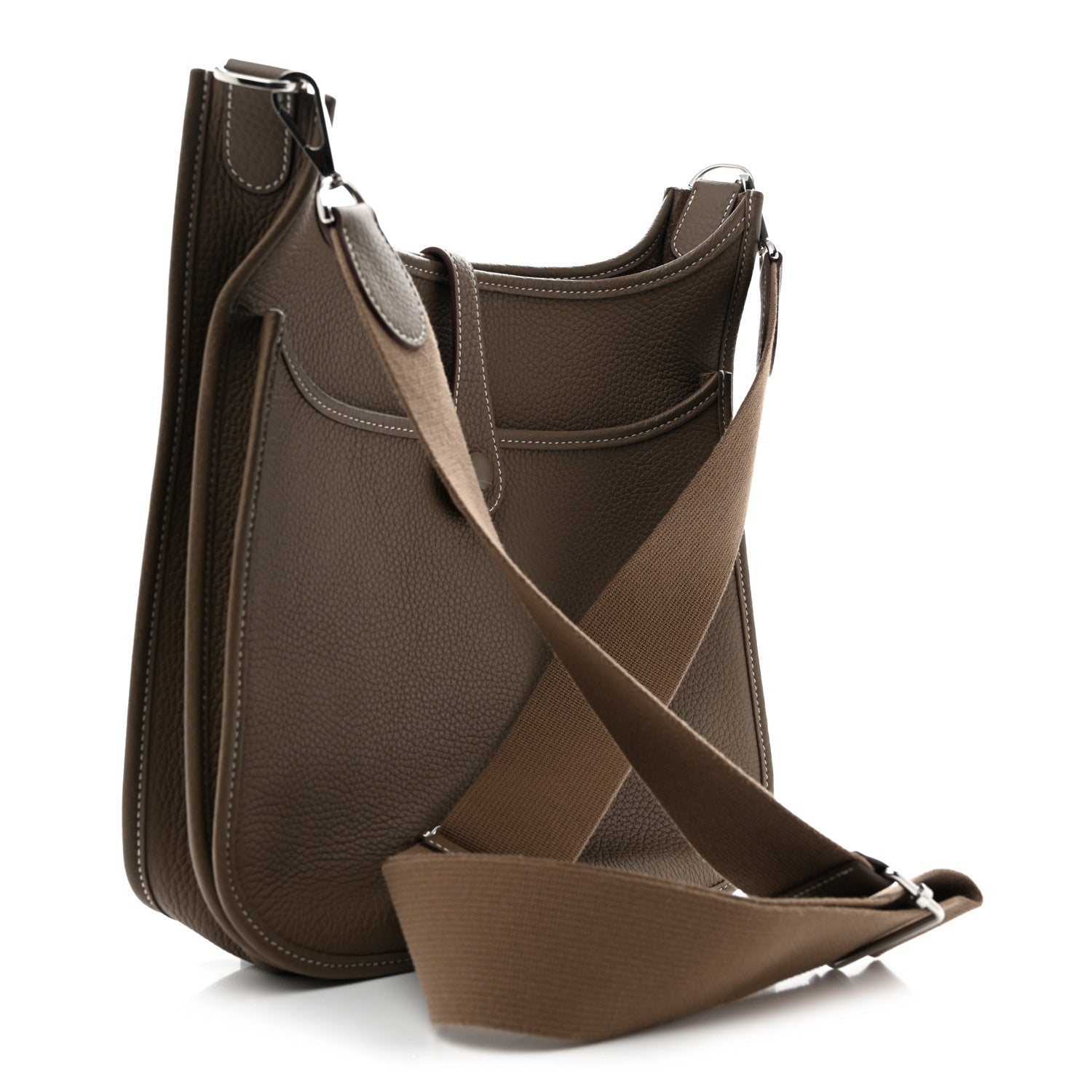 Hermès Taurillon Clemence Evelyne III Etoupe