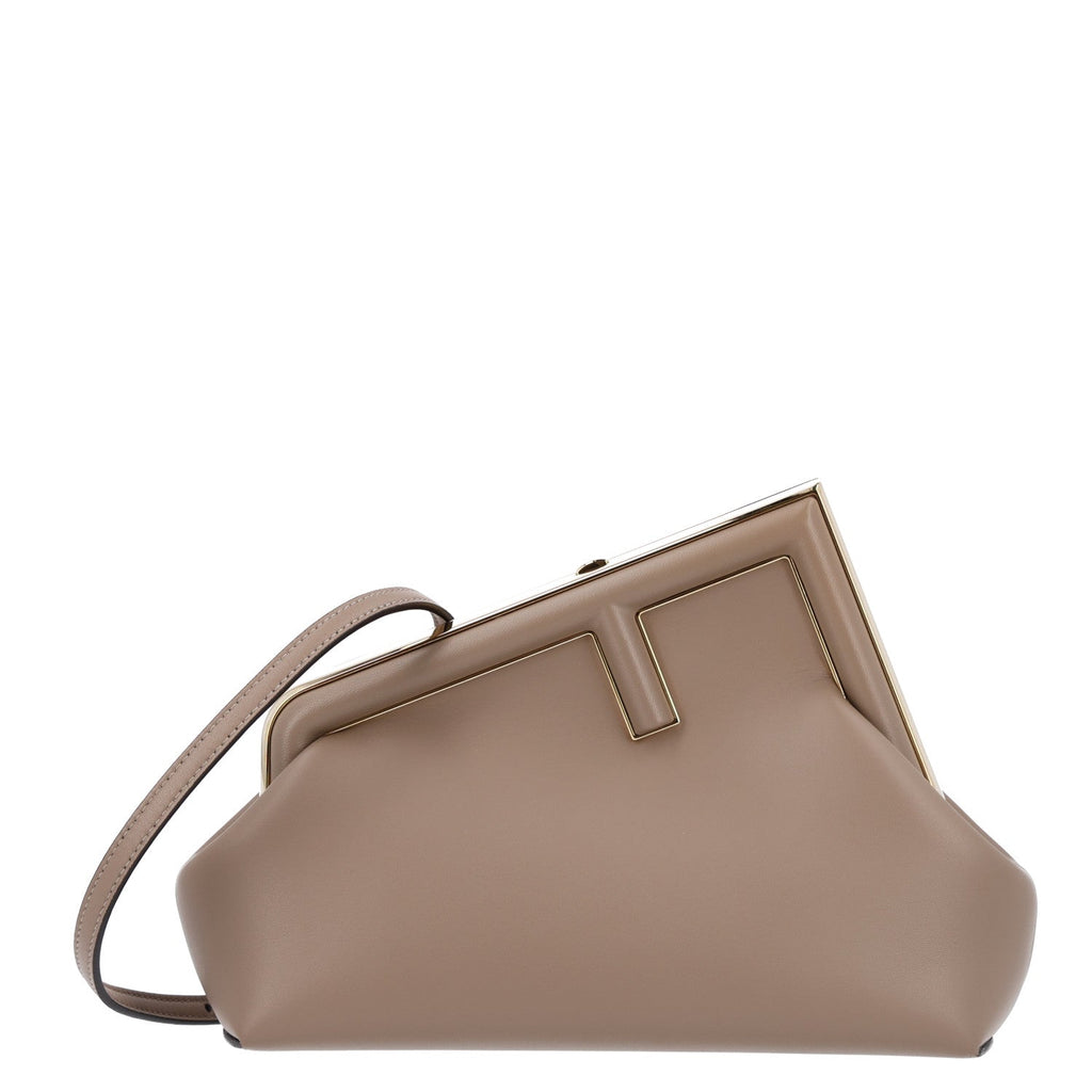 Fendi Shiny Nappa Small Fendi First Dove Gray
