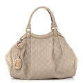 Gucci Guccissima Medium Sukey Tote Mystic White