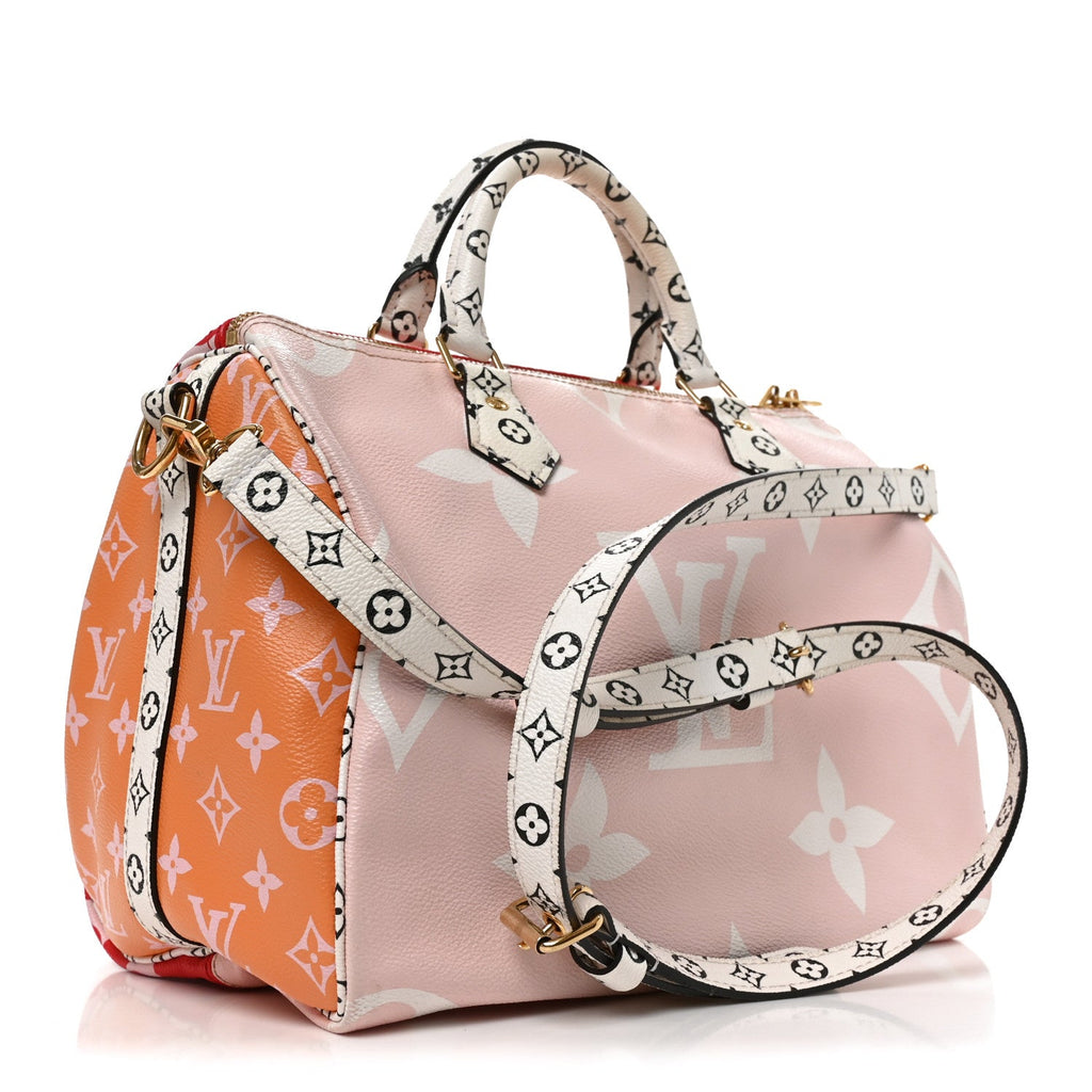 Louis Vuitton Monogram Giant Speedy Bandouliere 30 Rouge
