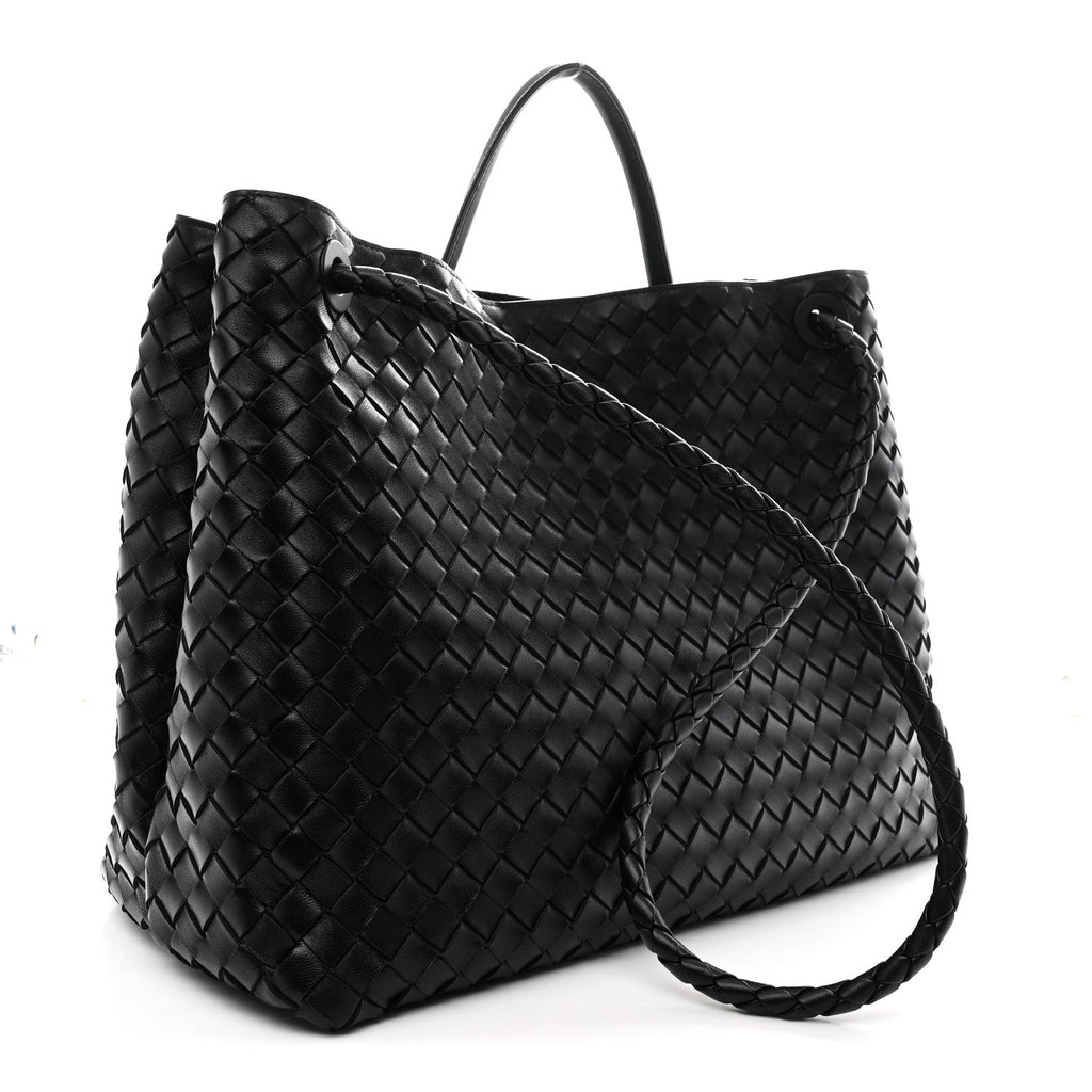 BOTTEGA VENETA ANDIAMO LARGE TOTE IN INTRECCIATO LEATHER - SIDE VIEW