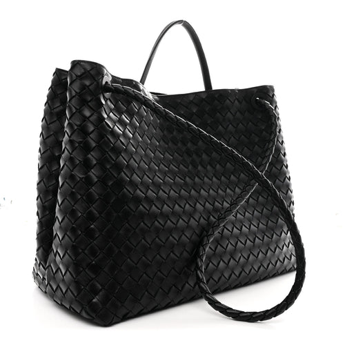 BOTTEGA VENETA ANDIAMO LARGE TOTE IN INTRECCIATO LEATHER - SIDE VIEW